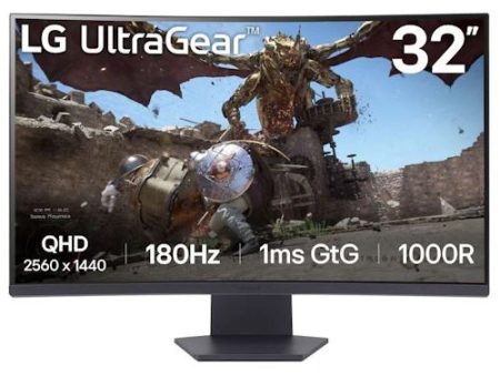 Monitor Gaming Curvo LG 32GS60QC-B | 32  | QHD | 1 ms | 180 Hz Sale