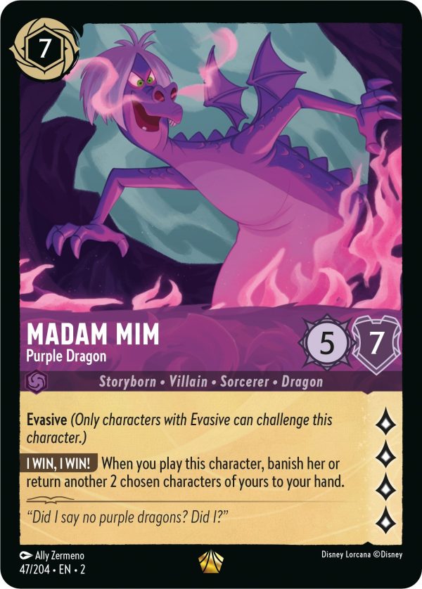 Madam Mim - Purple Dragon (47 204) [Rise of the Floodborn] Online Sale