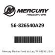 Mercury - Bag assy-hardware - 56-826540A29 For Discount