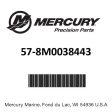 Mercury - Belt - 57-8M0038443 Online Sale